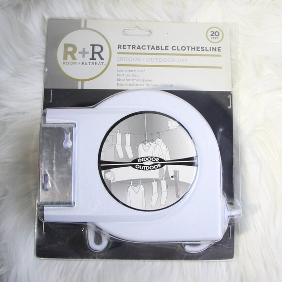 Retractable Clothesline Room + Retreat R +R Indoor Outdoor 20' - Picture 2 of 4